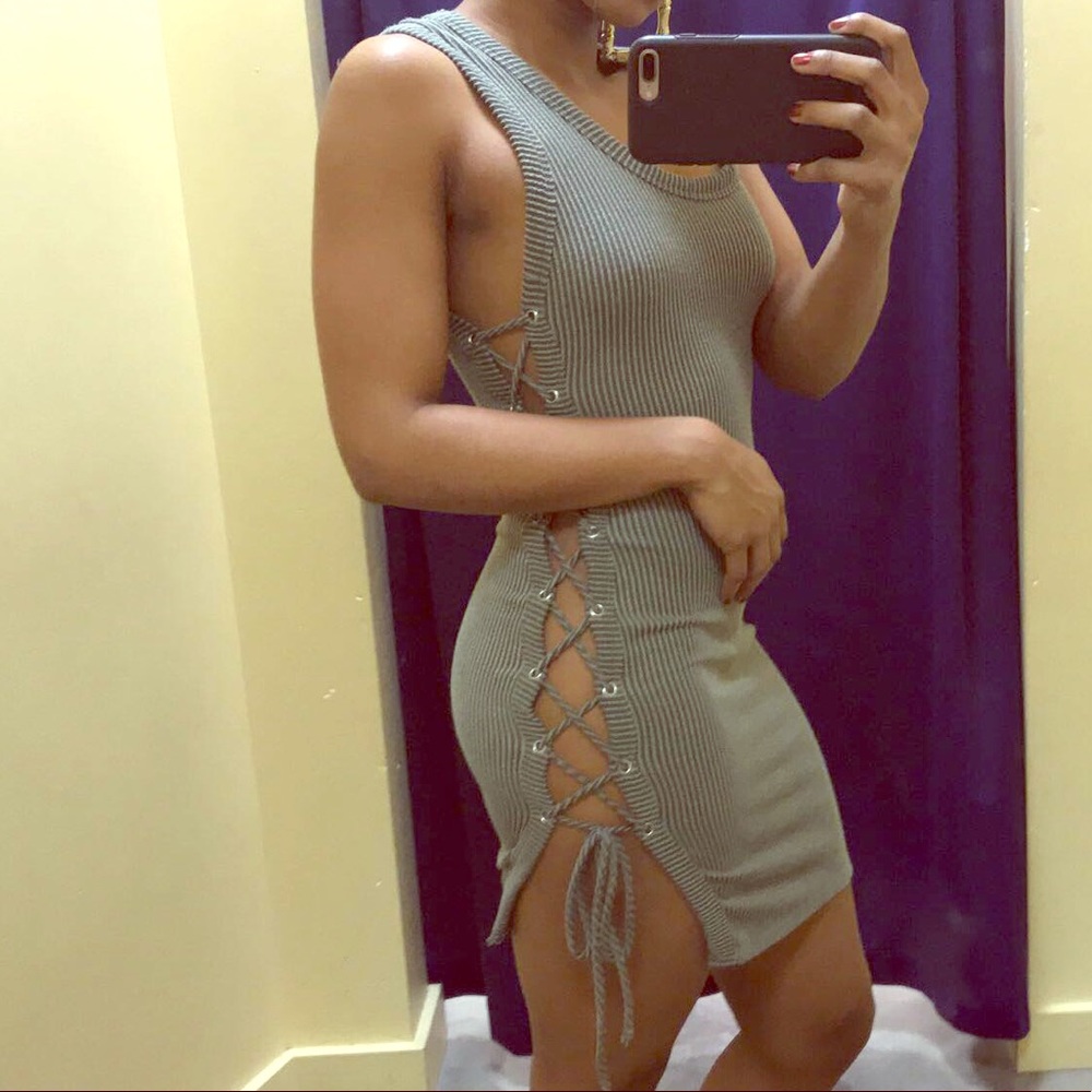 😍 OLIVE CRISS CROSS DRESS 😍